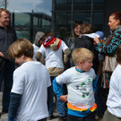 Volksschule Batschuns zu Besuch bei Dobler Holzbau GmbH in Röthis