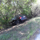 Unfall A2: Pkw von Lkw mitgeschleift und in Graben geschleudert