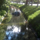 Auto in Bach gerollt: Lichtenwörth