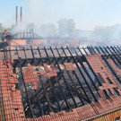 Nach Großbrand: Brandruine in der Mehrerau