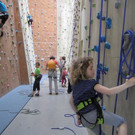 In der Kletterhalle