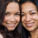 Lourdes und ihre Mutter