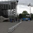 Aufbauarbeiten zum Life Ball 2012