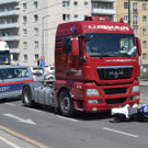 Leserreport: Motorradunfall auf der Franzensbrücke