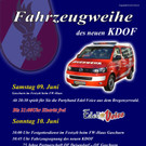 Fahrzeugweihe des neuen KDOF der Feuerwehr Gaschurn