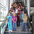 Die 4b Klasse der VS Lauterach-Dorf  zu Besuch im Medienhaus. 