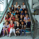 Die Drittklässler der Volksschule Dornbirn Markt im Vorarlberger Medienhaus.