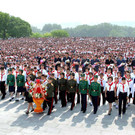 Kinderaufmarsch in Nordkorea