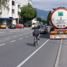 Verkehrsüberlastung rund um Agip-Tankstelle