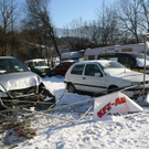 Bilder der demolierten Fahrzeuge