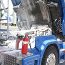 Schwarzach: Lkw fing auf Tankstelle Feuer