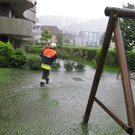 Überschwemmungen in Lochau