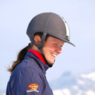 Voll auf das Pferd gekommen: Bianca Rüscher