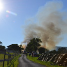 Großbrand auf Hof in Nöstach/Bezirk Baden