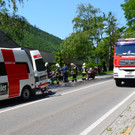 Schwerer Unfall auf der B18 im Bezirk Baden