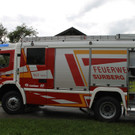 Brand nach Blitzschlag
