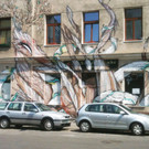 Kunstvolle Fassadenmalerei in Wien-Ottakring