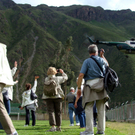 Touristen müssen aus Aguas Calientes weggebracht werden