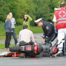 Mädchen mit Moped gestürzt Klaus