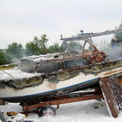 Bootsbrand in Fußach