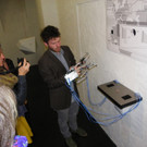 Vorführung beim Ausstellungsbesuch