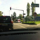 Bilder vom Unfall vor dem Citytunnel