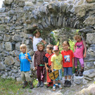 Ausflug der Montessori- Kinder Ludesch auf die Ruine Blumenegg