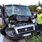 Einsatzdoku_02072012_Schwerer VU mit eingeklemmter Person A2 Seebenstein_1 Lkw und 3 Fahrzeuge _12_.JPG