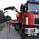 Einsatzdoku_02072012_Schwerer VU mit eingeklemmter Person A2 Seebenstein_1 Lkw und 3 Fahrzeuge _19_.JPG
