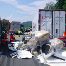 Lkw-Unfall auf der A21 am 5. Juli 2012