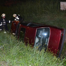 Unfall in Feistritz am 6. Juli 2012 - Pkw in Bachbett