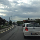 Feierabendstau durch Schwarzach am Dienstag