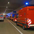 Unfall im Pfändertunnel