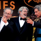 EPA Christophe Karaba mit Steven Spielberg und George Lucas.jpg