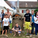Bau des Pizza-Ofens