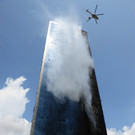 Istanbuler Hochhaus stand in Flammen