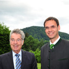 Bundespräsident Fischer zur Festspieleröffnung in Vorarlberg eingetroffen