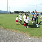 Neun Kids trainierten mit den Altach Stars