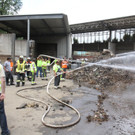 Brand bei Loacker Götzis: Schredderhalle
