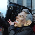 Demonstrationen gegen Tony Blair