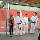 Empfang von Karate Weltmeisterin Bettina Plank 