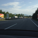 Stau auf der A14