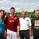 Musiker beim Fußball