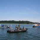 Schlauchboot-Bergung