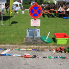 Bilder der Autoschlange