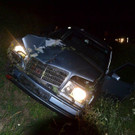 Verkehrsunfall auf der A2: Pkw landete im Graben