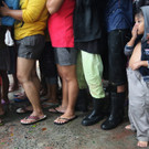 Wassermassen in Manila