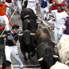 Stierhatz in Pamplona 2009
