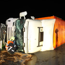 S16: Lkw kippte um