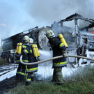 Brennender LKW auf der A21
